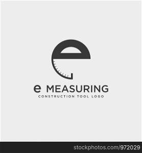 letter e MEASURING, MEASUREMENT logo template vector illustration icon element isolated - vector. letter e MEASURING, MEASUREMENT logo template vector illustration icon element isolated