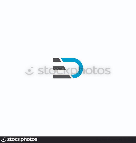 Letter ed logo images design vector