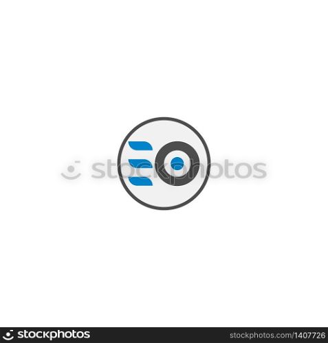 Letter EO logo icon template illustration