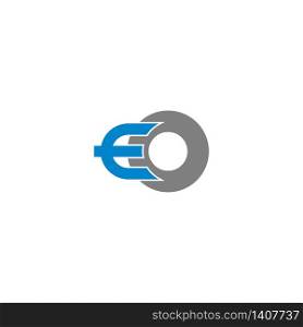 Letter EO logo icon template illustration