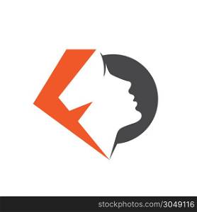 Letter F beauty women vector logo design. Spa and salon vector logo design.