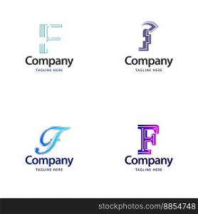 Letter F Big Logo Pack Design Creative Modern logos design for your business
