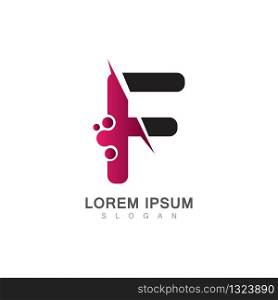 Letter F Icon With Creative design Modern. Vector Illustration