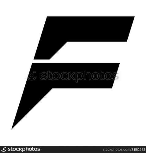 letter F logo design vector illustration