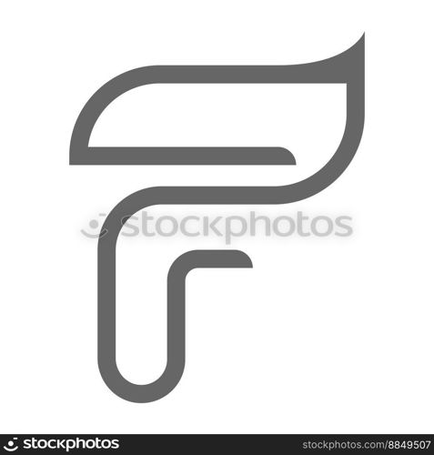 Letter F logo icon design illustration