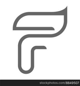 Letter F logo icon design illustration
