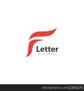 Letter F logo icon design template elements
