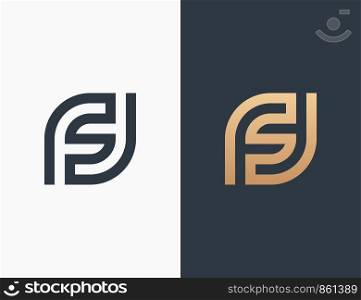 Letter F Logo Template Design Vector Illustration