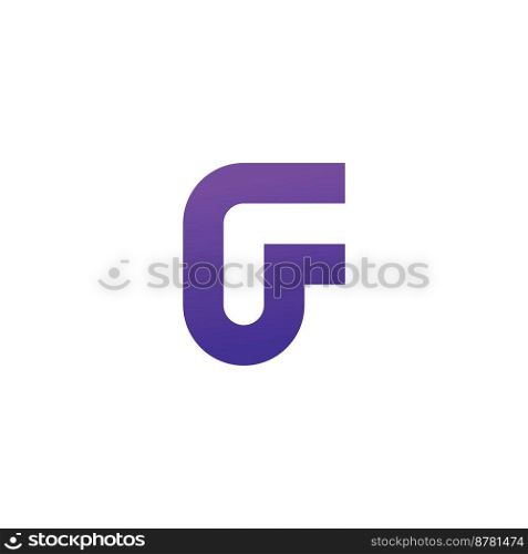 Letter F logo vector template elements