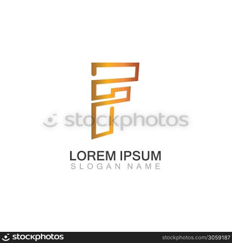 Letter F technology Logo Concept. Creative and Elegant Logo design Template
