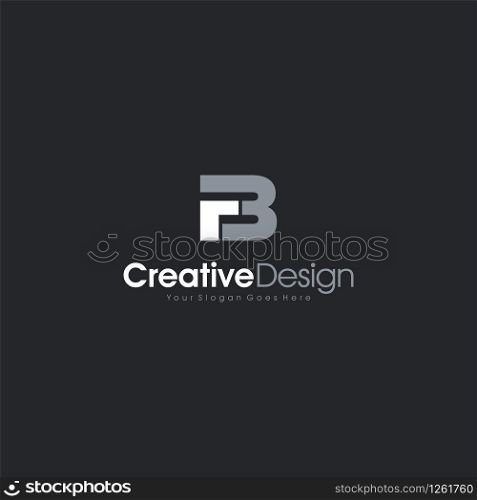 letter FB logo design. Creative,Premium Minimal emblem design template. Graphic Alphabet Symbol for Corporate Business Identity. Initial FB vector element Creative