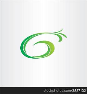 letter g bio gasoline plant icon design