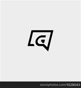 Letter G Chat Logo Template Vector Design Message Icon. Letter G Chat Logo Template Vector Design