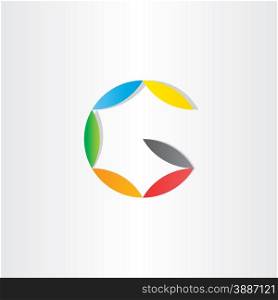 letter g colorfull symbol design