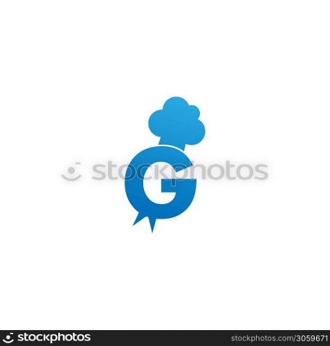 Letter G Hat chef icon logo vector