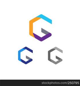 letter G logo color design vector illustration template, creative Letter G logo