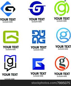 letter g logo set