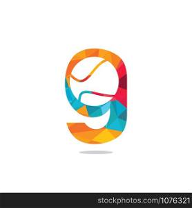 Letter G tennis vector logo design. Vector design template elements for your sport team or corporate identity.