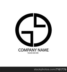 letter gg logo vector