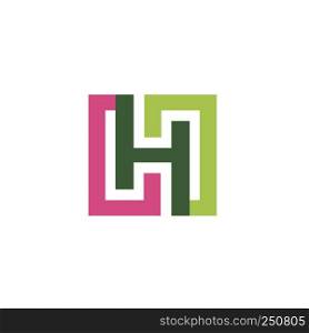 letter H logo design vector illustration template, letter H logo vector, creative Letter H letter logo