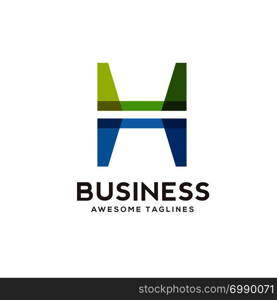 Letter H logo icon design template elements. Logo initial letter H. Business corporate letter H logo design vector.