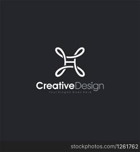Letter H logo icon design template elements Logo Template Design Vector, Emblem, Design Concept, Creative Symbol design vector element for identity, logotype or icon Creative Design