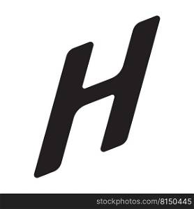 letter H logo vector illustration design