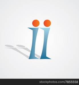 letter i icon information icon abstract design element