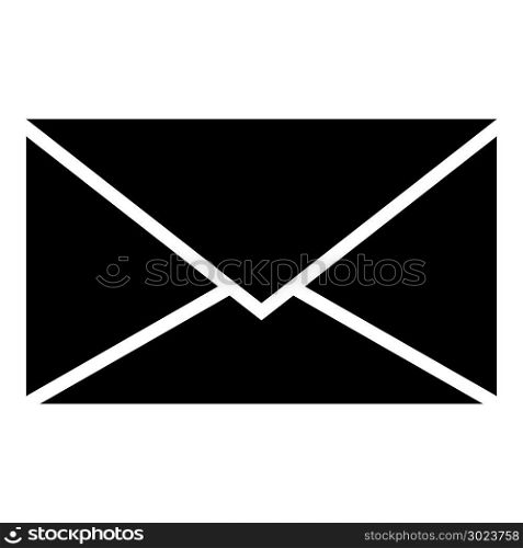 Letter icon black color