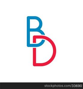 letter initial logotype logo. letter initial logotype logo theme vector art illustration