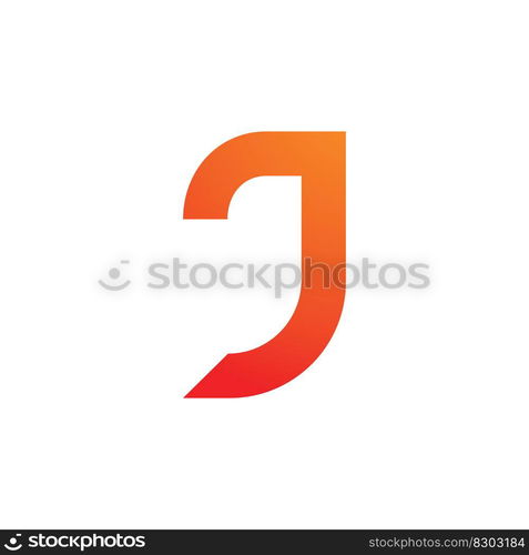 Letter J logo icon design template