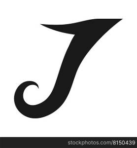 letter J logo vector illustration design