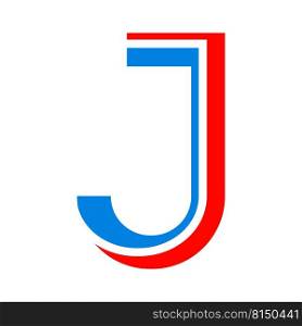 letter J logo vector illustration design