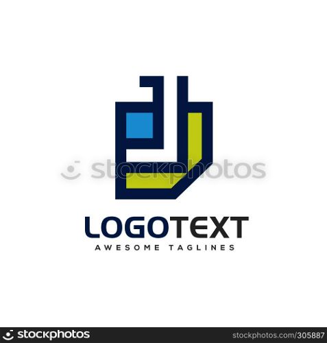 letter J paper logo design vector illustration template,J letter logo vector, letter J logo vector, creative Letter J letter logo