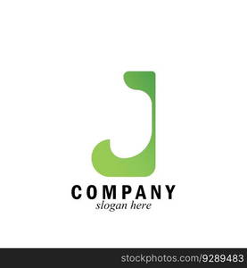 letter J simple and luxury logo vector design template