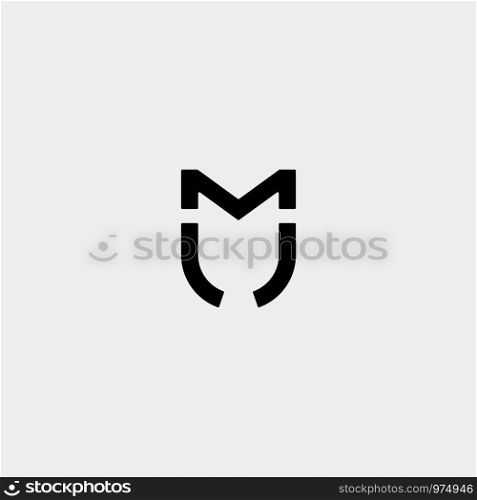Letter JM MJ M J Monogram Logo Design Minimal Icon With Black Color. Letter JM MJ M J Monogram Logo Design Minimal Icon