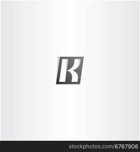 letter k black vector gradient logo design