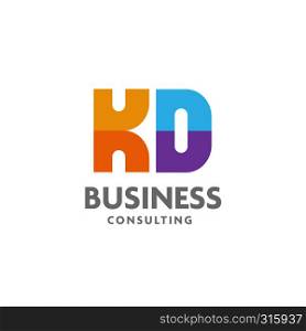 letter KD logo simple design template Business corporate. creative letter KD logo design, best new letter KD logo