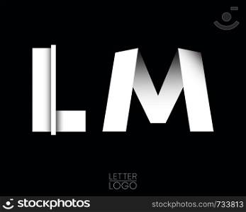Letter L and M template logo design. Vector illustration.. Letter L and M template logo design