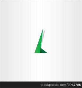 letter l green logo vector element symbol design sign