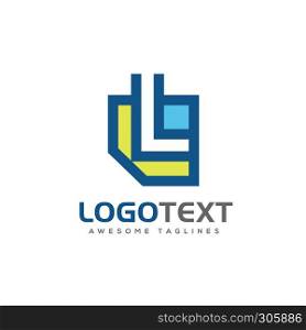 letter L paper logo design vector illustration template, L letter logo vector, letter L logo vector, creative Letter L letter logo