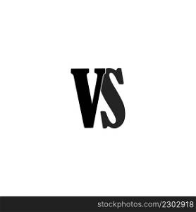 letter logo VS, vector illustration design template.