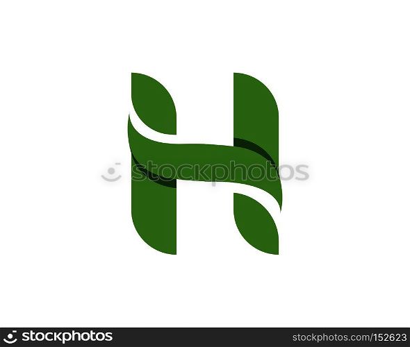 Letter Logos of green tree leaf ecology nature element vector icon
