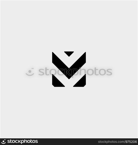 Letter M AM MA MM Monogram Logo Design Minimal Icon With Black Color. Letter M AM MA MM Monogram Logo Design Minimal