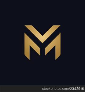 Letter M and Y logo  flat logo vector design template