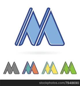 Letter M design vector illustration