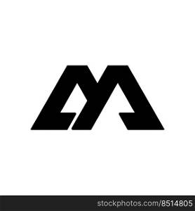 letter M icon logo vector design template