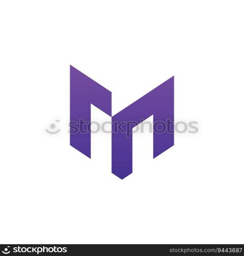 Letter M logo design template elements