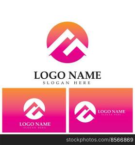 Letter M logo icon design element template