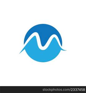 Letter M logo icon design template